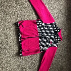 Pink and Black Polka Dot Jacket